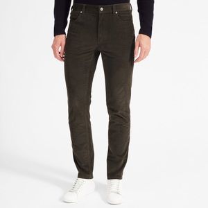 Everlane Men's The Corduroy 5-Pocket Slim Pant in Olive Green